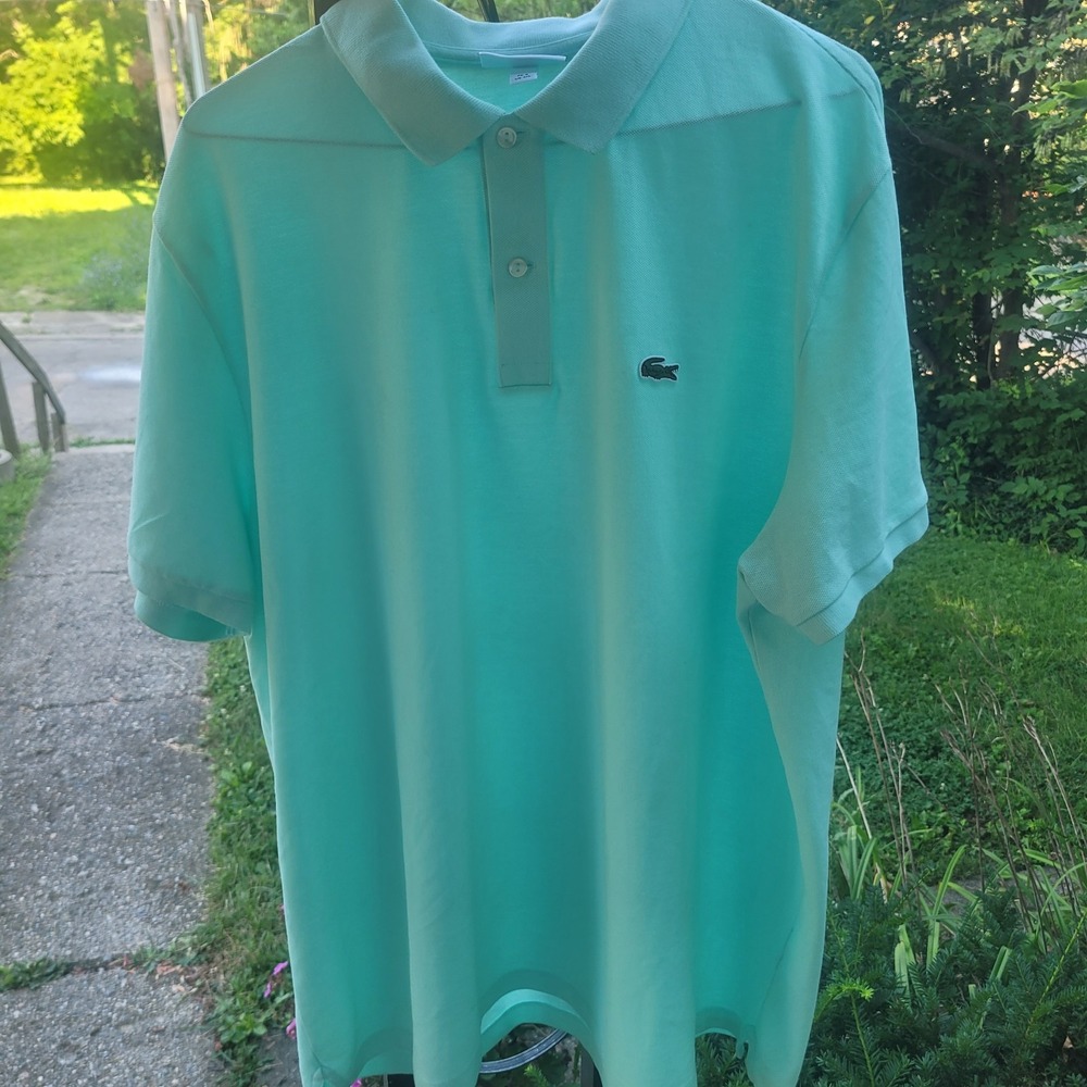 Lacoste Men's Short Sleeve Polo Shirt Size 4xl Slim Fit